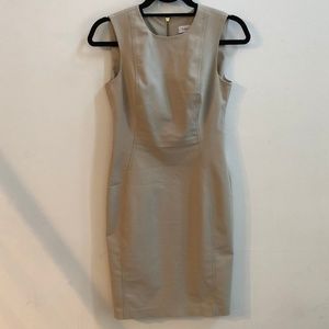 Calvin Klein Sleeveless Tan Sheath Dress